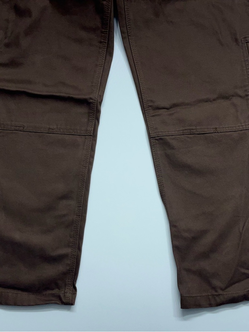 BERNE Double Knee Bib Overalls Mens 38x32 Heavy Weight Canvas Brown Workwear NEW - Picture 5 of 13